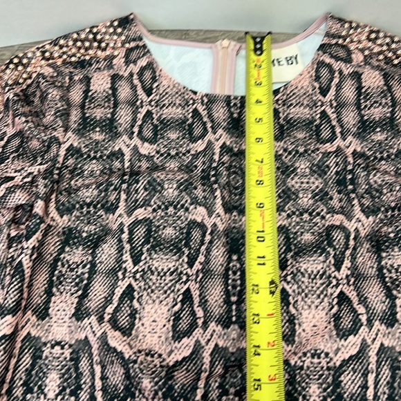 Aniye By Python Print Studded Sleeve Mini Sheath Dress Size Medium - Picture 14 of 15